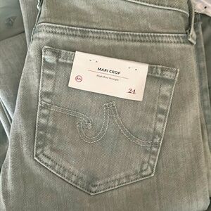AG Mari Crop High Rise Straight Jeans NWT Size 24